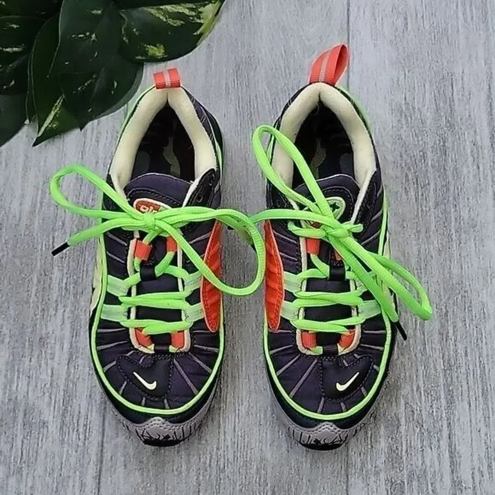Nike Air Max 98 GS Halloween 2019 Limited Edition Lace Up Sneakers 3.5Y
